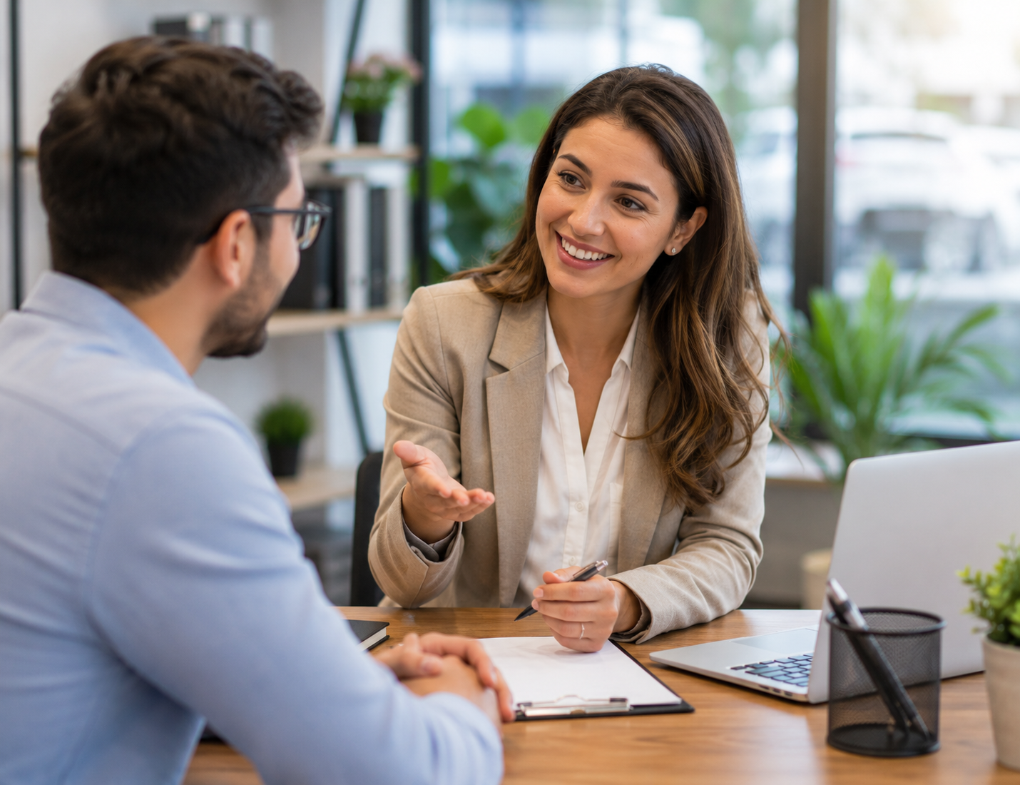 Meeting with a staffing advisor